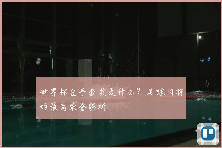 世界杯金手套奖是什么？足球门将的最高荣誉解析